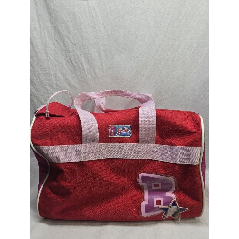Vintage 2002 Mattel Barbie Red Tote Bag Duffel Bag- Some Flaws- Read Info